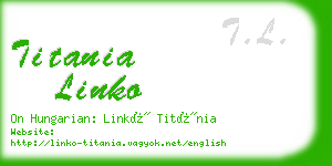 titania linko business card